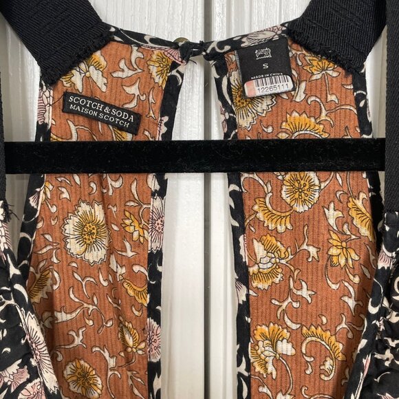 Scotch & Soda Maison Scotch Ruffled Midi Floral Summer Dress Casual Boho Chic - Picture 5 of 6
